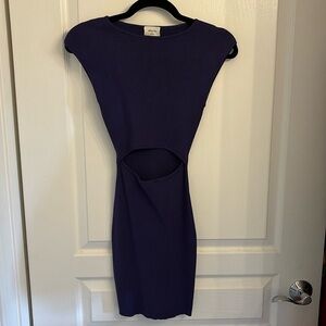 Aritiza Wilfred Free XS stretch knit dress w/ cut out